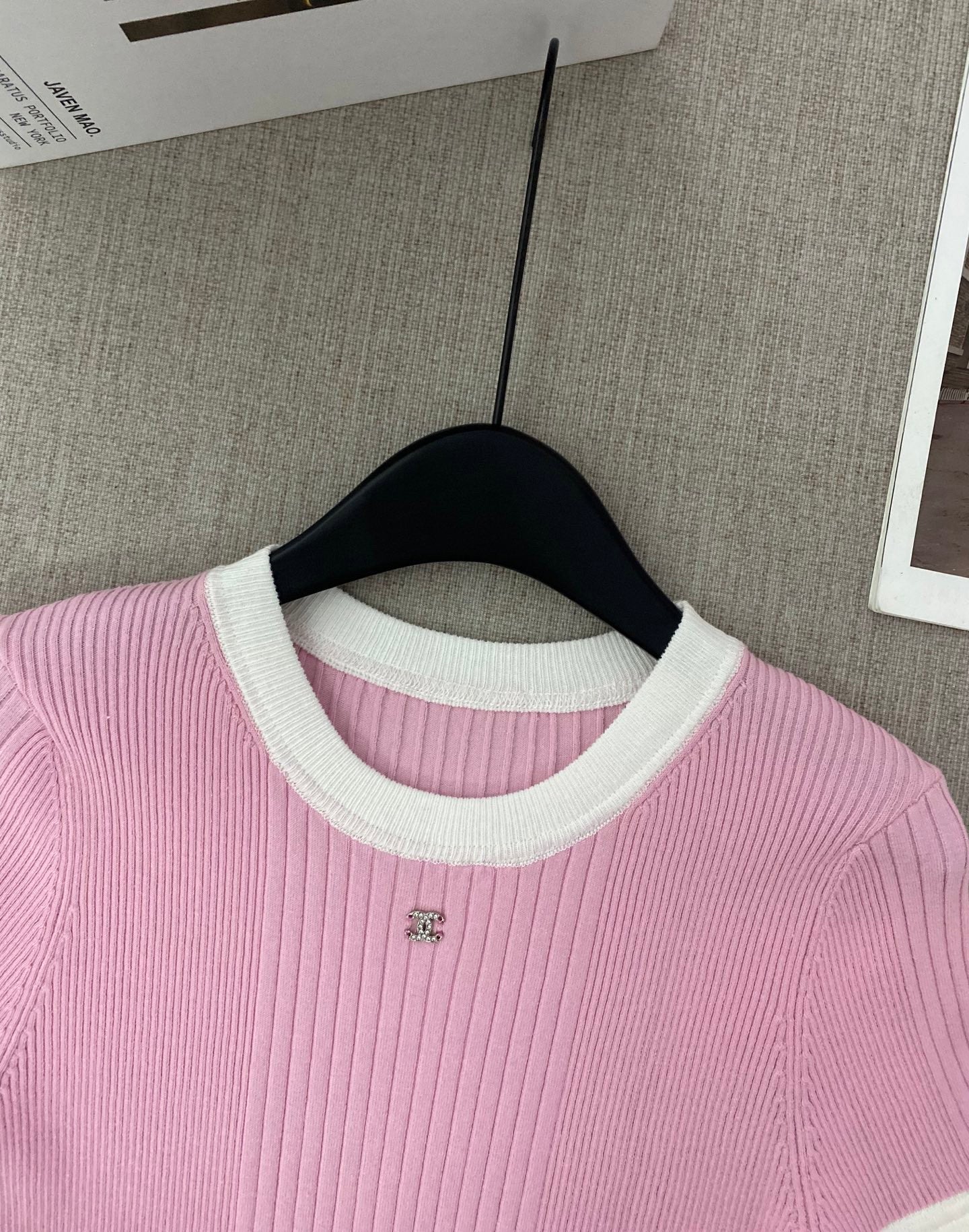 Pink Metallic Label Short Sleeve