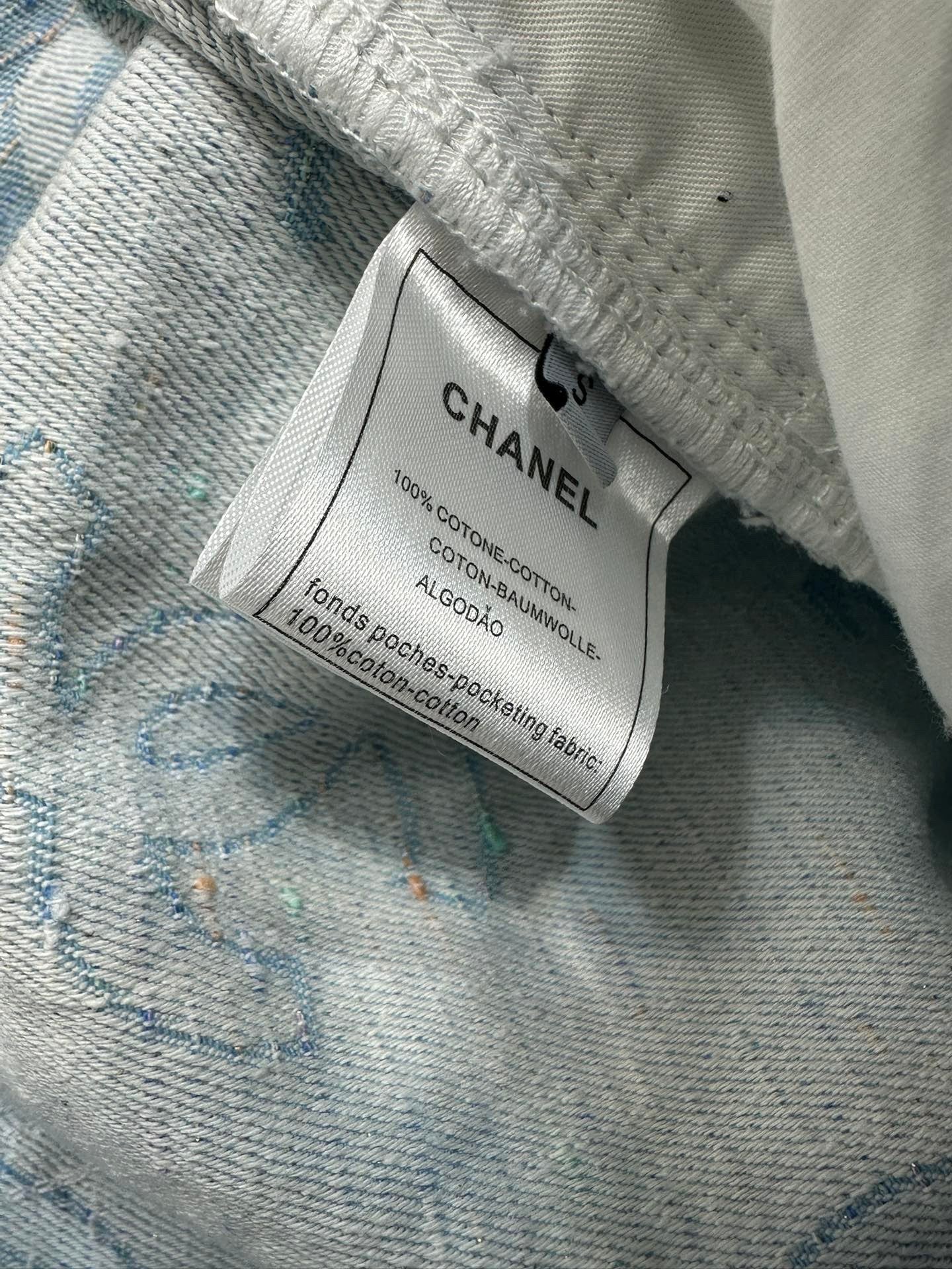 Early spring new light color jacquard full print straight jeans