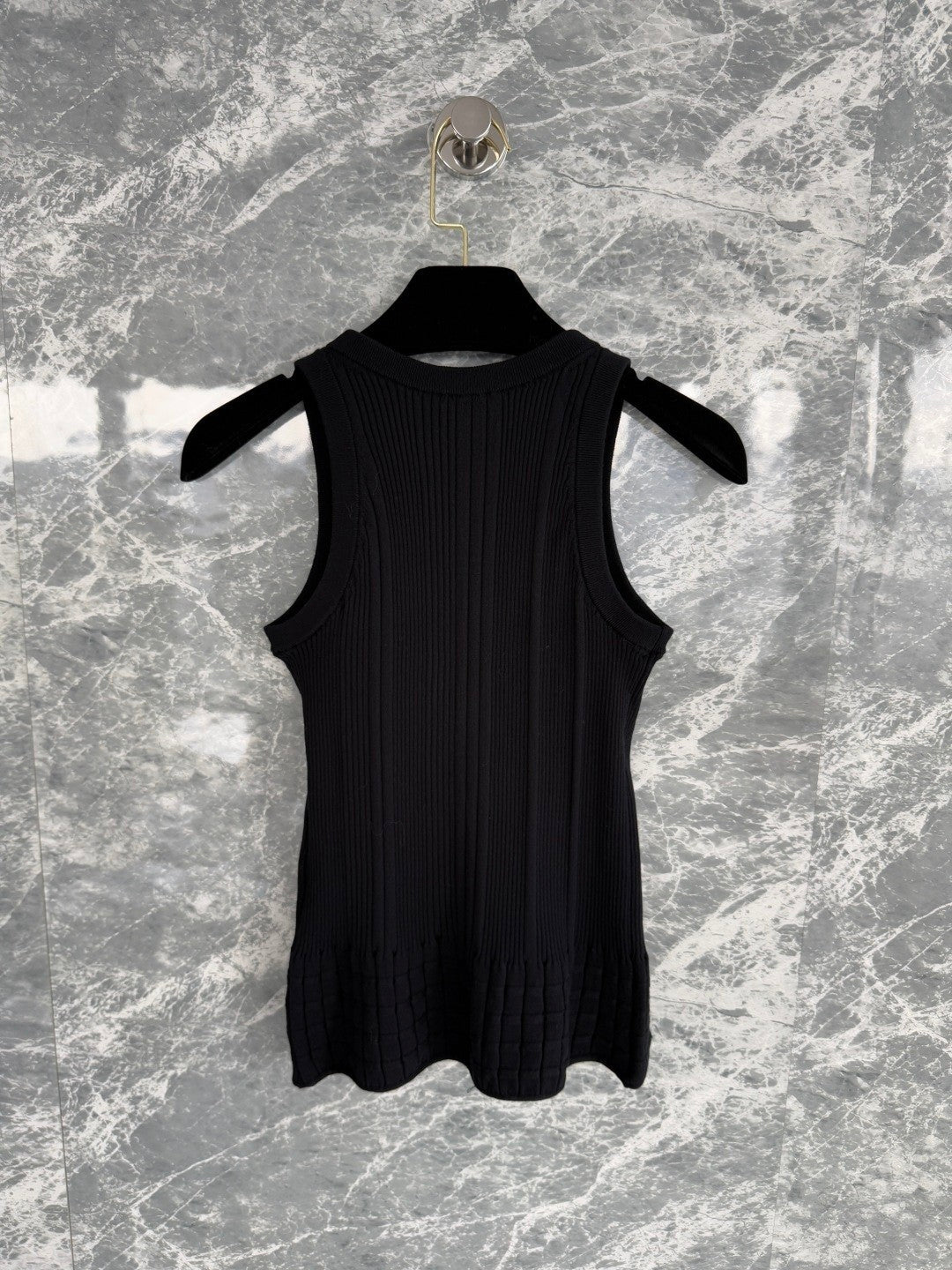 Black Metal Label Vest
