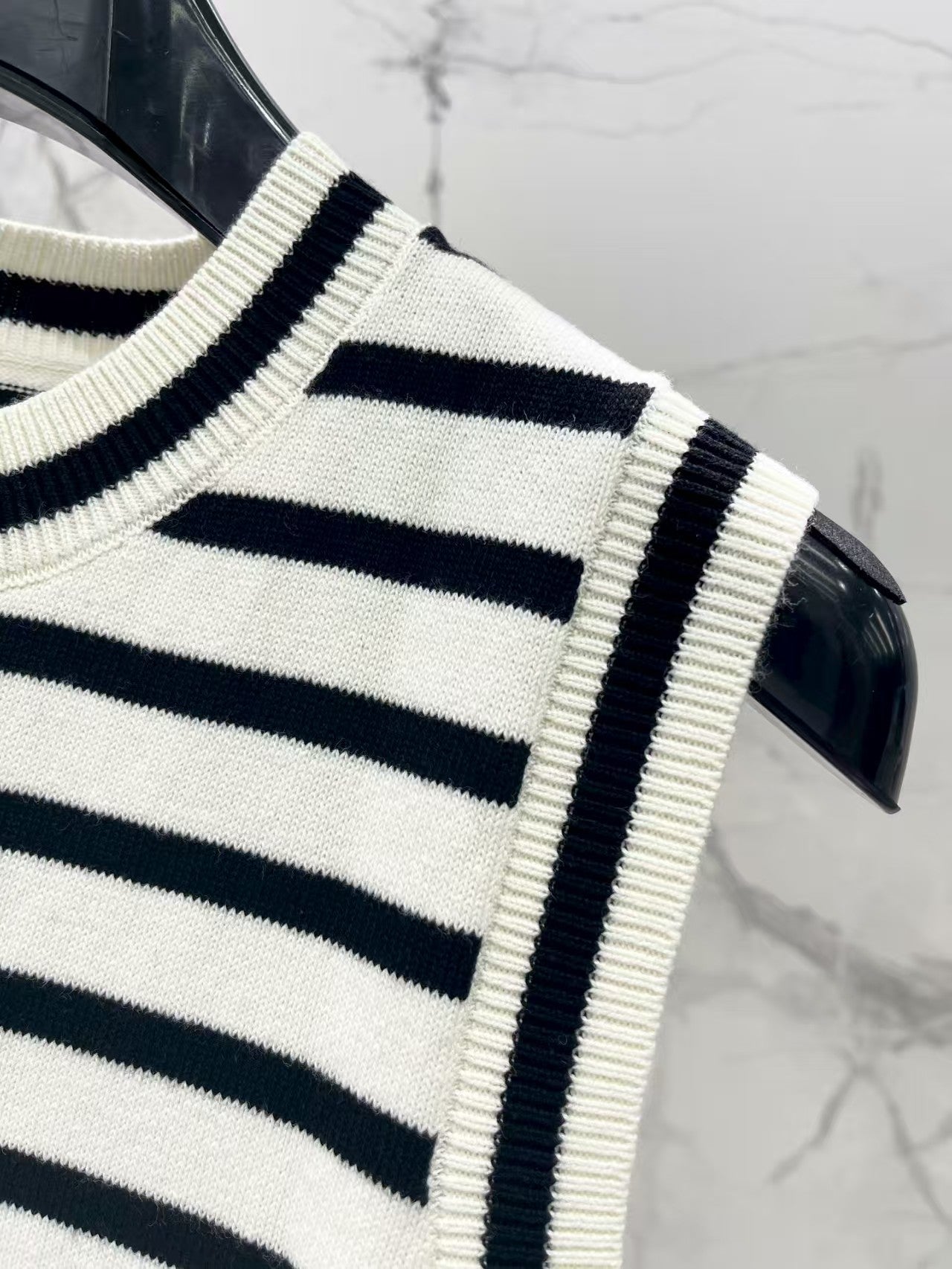 Spring/Summer French Style Striped Sleeveless Tank Top