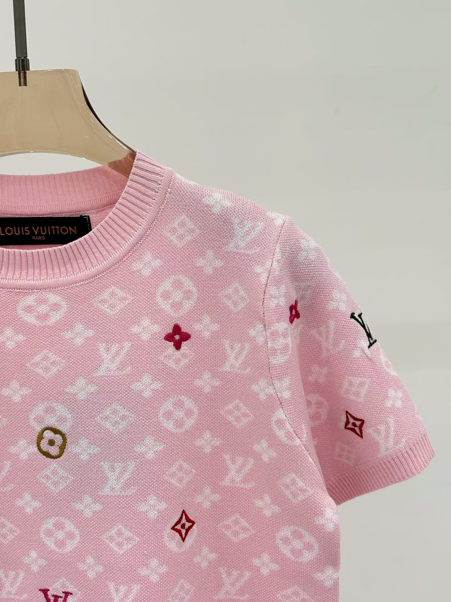Tricolor Printed Short Sleeve