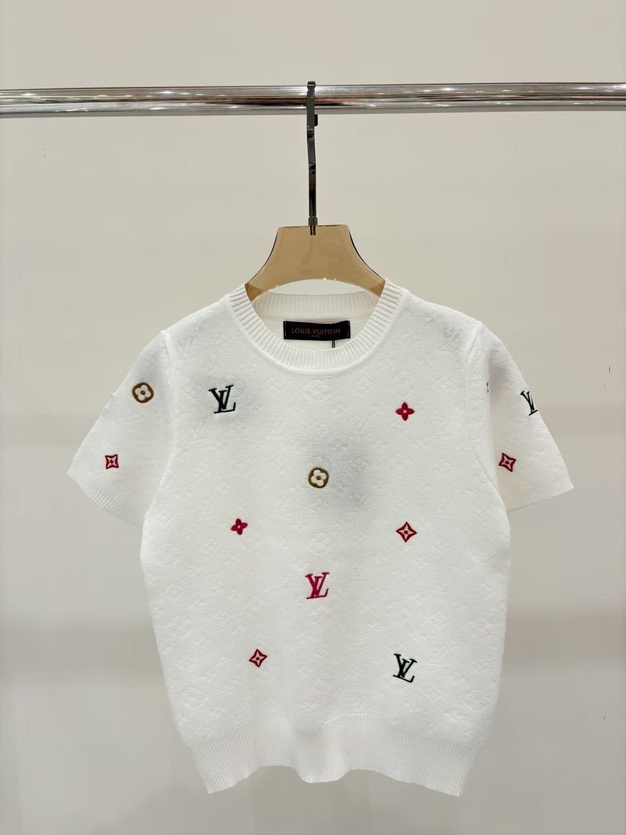 Tricolor Printed Short Sleeve