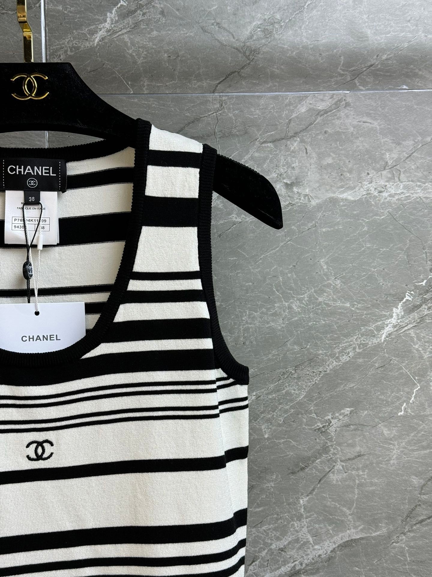 Black Striped Vest