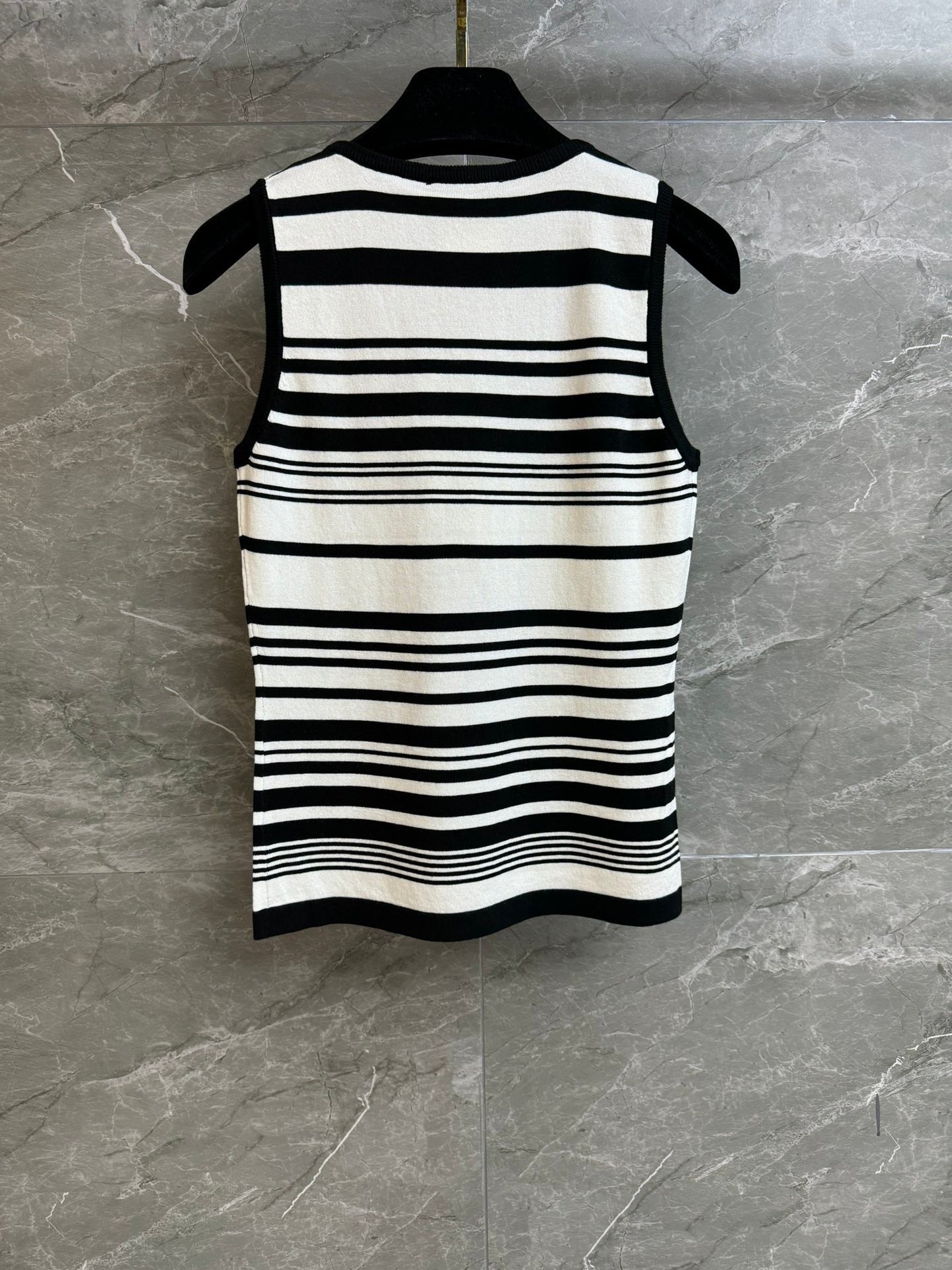 Black Striped Vest